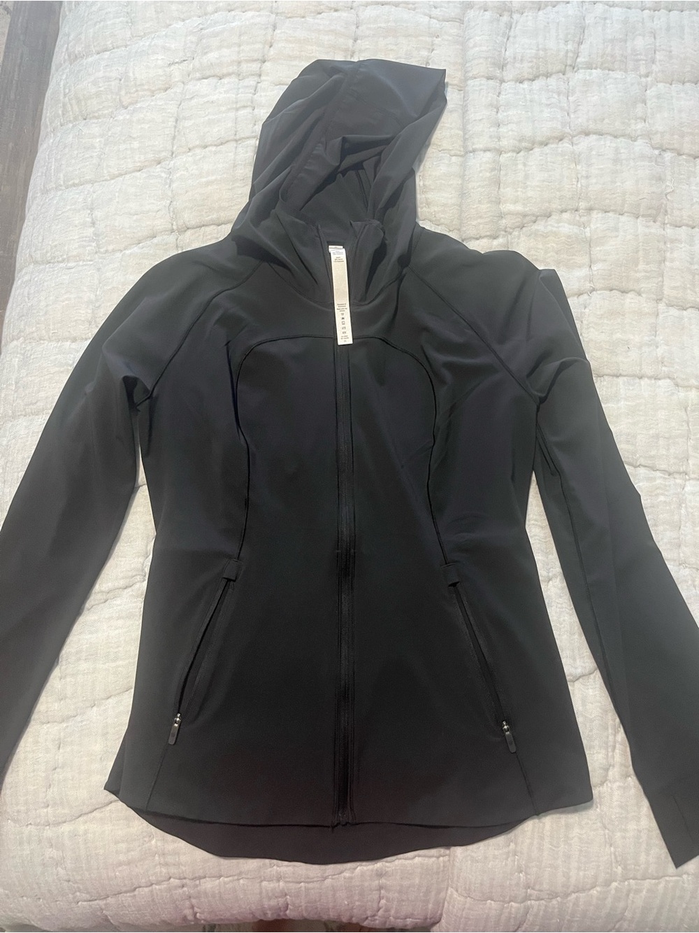 Lululemon Mist Over Black Hooded Softshell Jacket